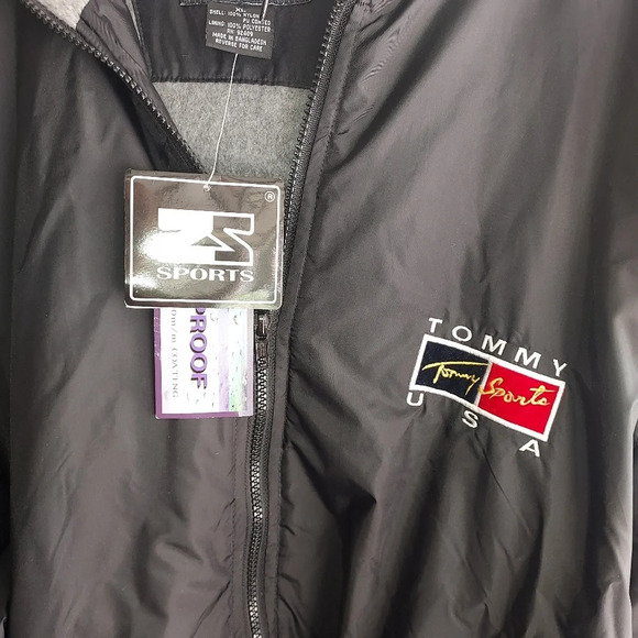 VINTAGE 90’S zstar TOMMY USA SPORTS ZIP-UP JACKET with hood - Picture 7 of 8